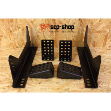 Supports pour montage de siège baquet par dessous FIA