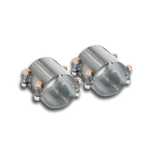 Connecting pipes kit Right - Left For OEM rear exhausts + Supersprint centre pipe - Supersprint