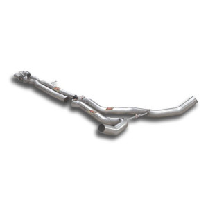 Tube central Droite - Gauche + " X-Pipe ". - (remplace origine Silencieux central.) - Supersprint