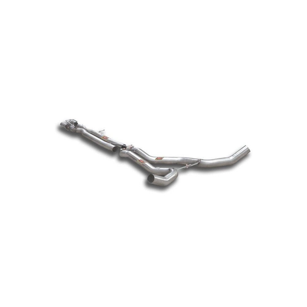 Tube central Droite - Gauche + " X - Pipe ". - (remplace origine Silencieux central.) - Supersprint