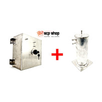 Réservoir d'essence aluminium et son réservoir tampon