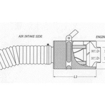 Boîte à air carbone CDA pour VAUXHALL OMEGA B