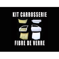 Kit fibre BMW E36 coupé 2 portes 1 capot 1 malle + macrolon