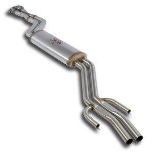 Silencieux central  XPipe Acier 409 Supersprint  pour BMW E30 M3