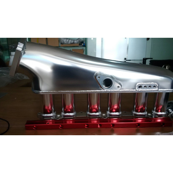 Collecteur d'admission pour moteur 2JZ GTE avec papillon et rampe d'injection